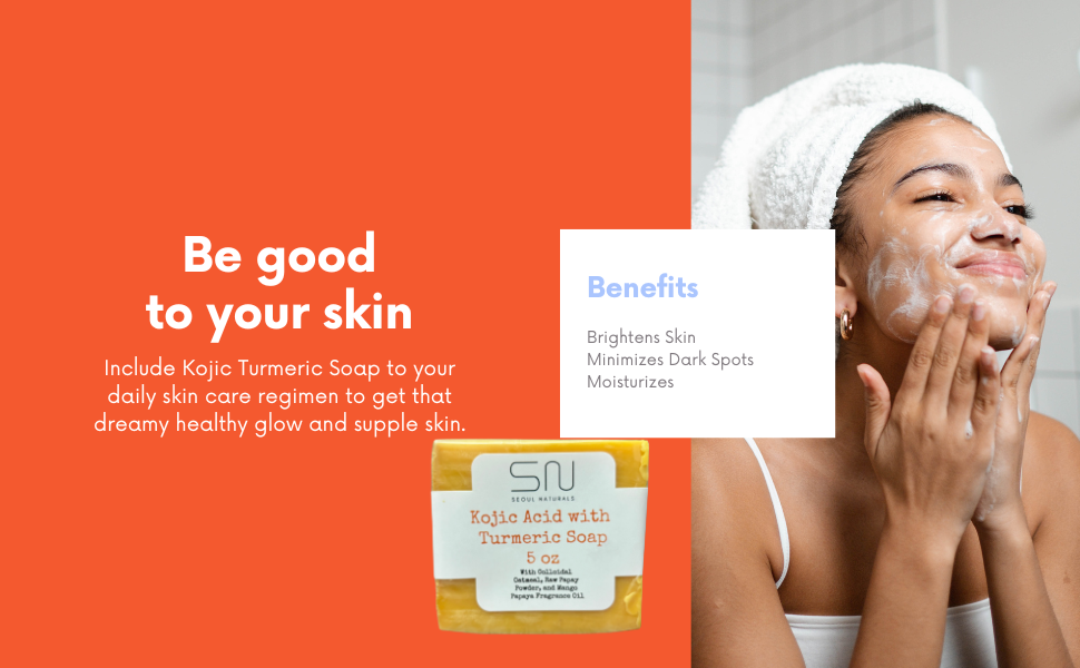 Kojic Acid with Turmeric Soap, K Beauty, 5 oz