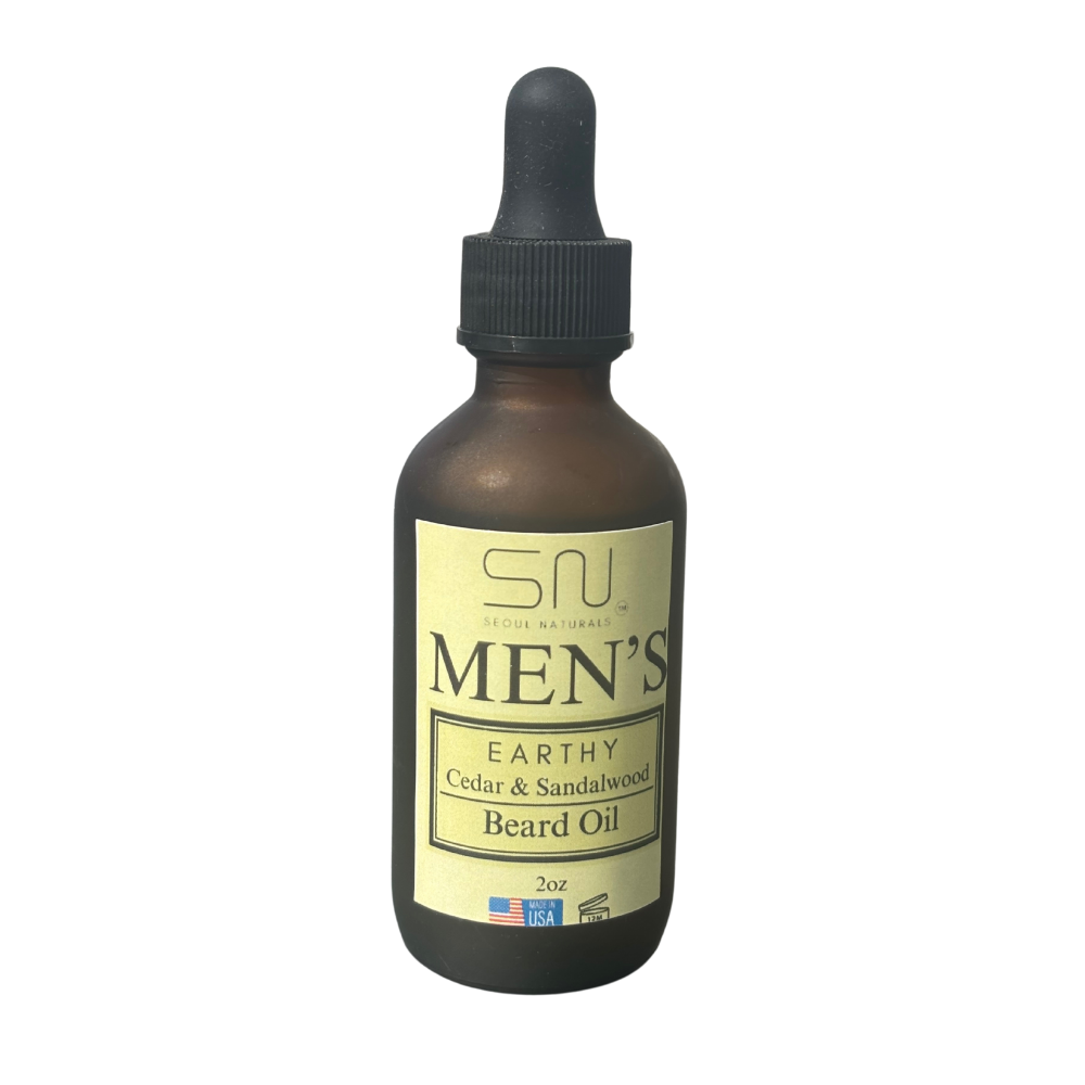 Seoul Naturals Men's Beard Oil, K Beauty, 2 oz