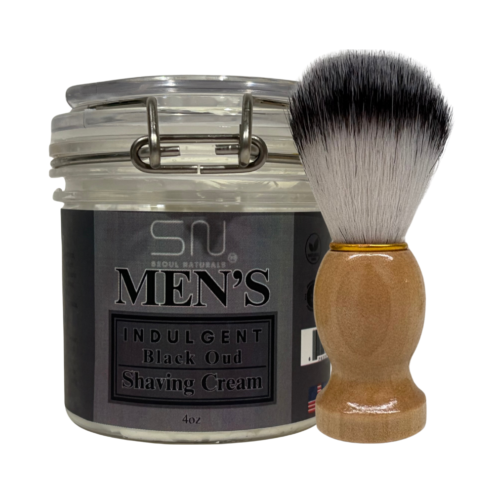 Shaving Cream with Barber Brush, K Beauty, 4 oz