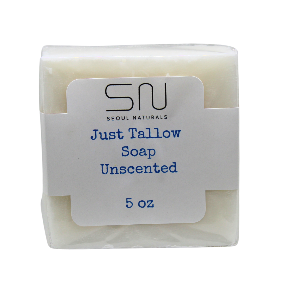Just Tallow Unscented Soap, K Beauty, 5oz