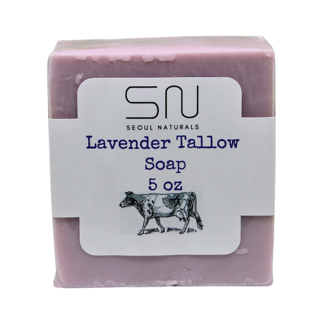 Lavender Tallow Soap, K Beauty, 5oz