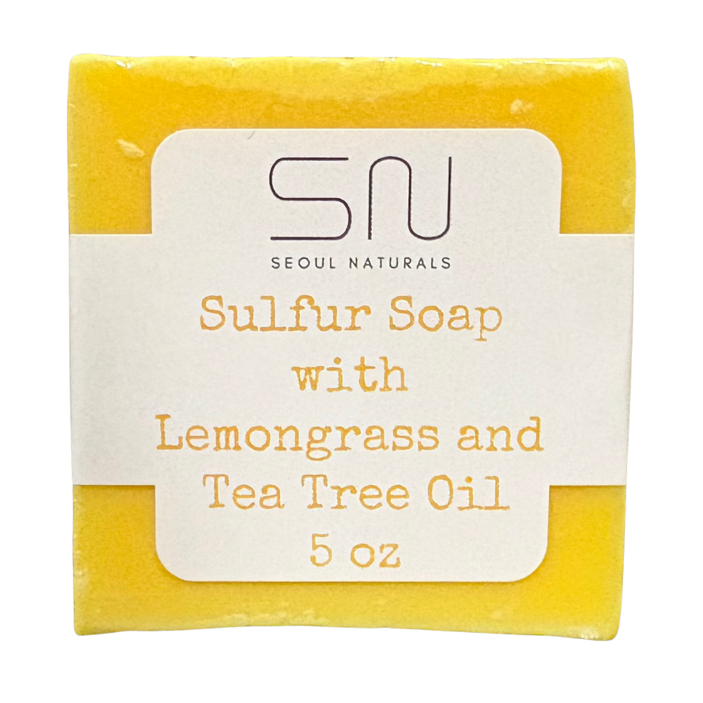Sulfur Soap with Lemongrass and Tea Tree, K Beauty, 5oz