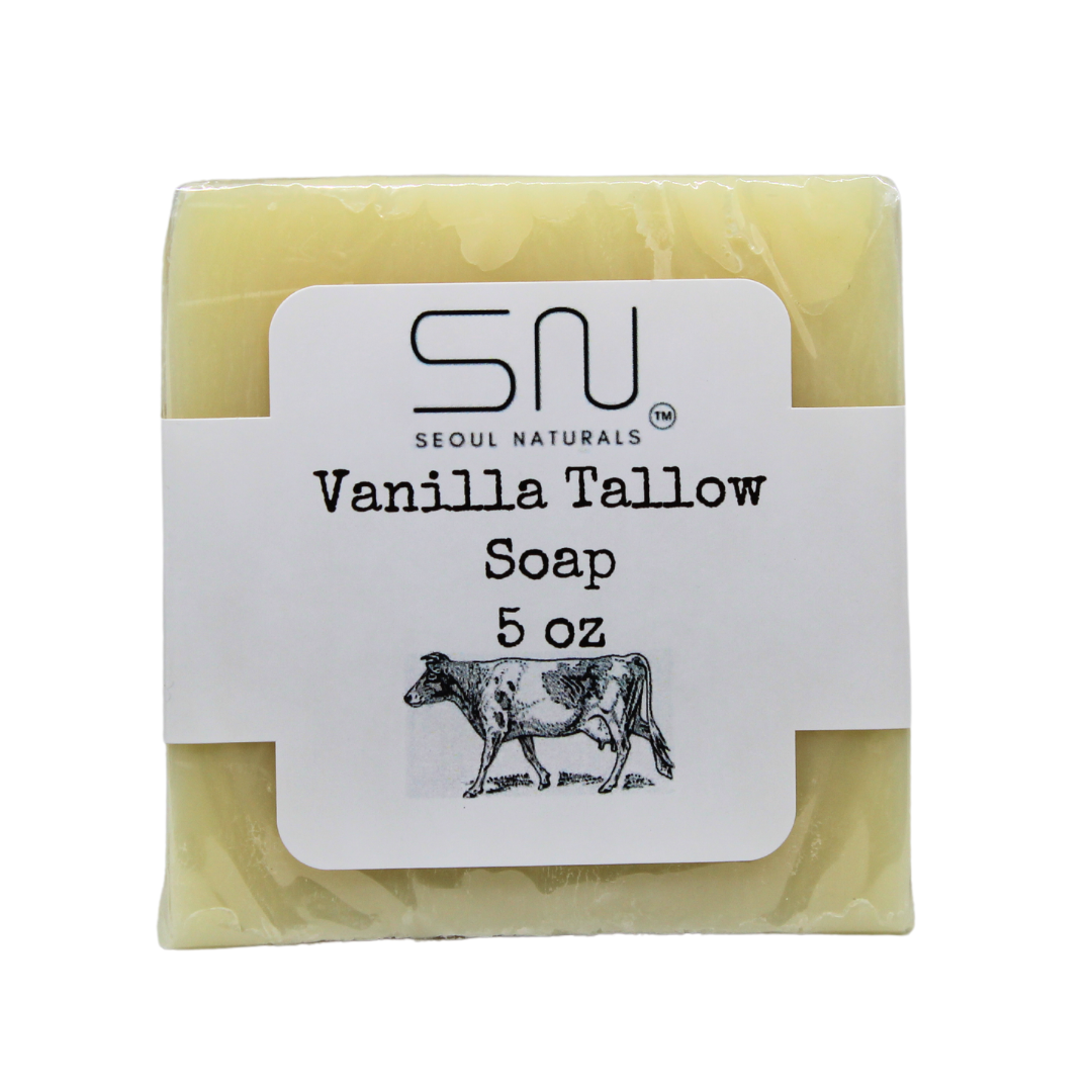 Vanilla Tallow Soap, K Beauty, 5oz