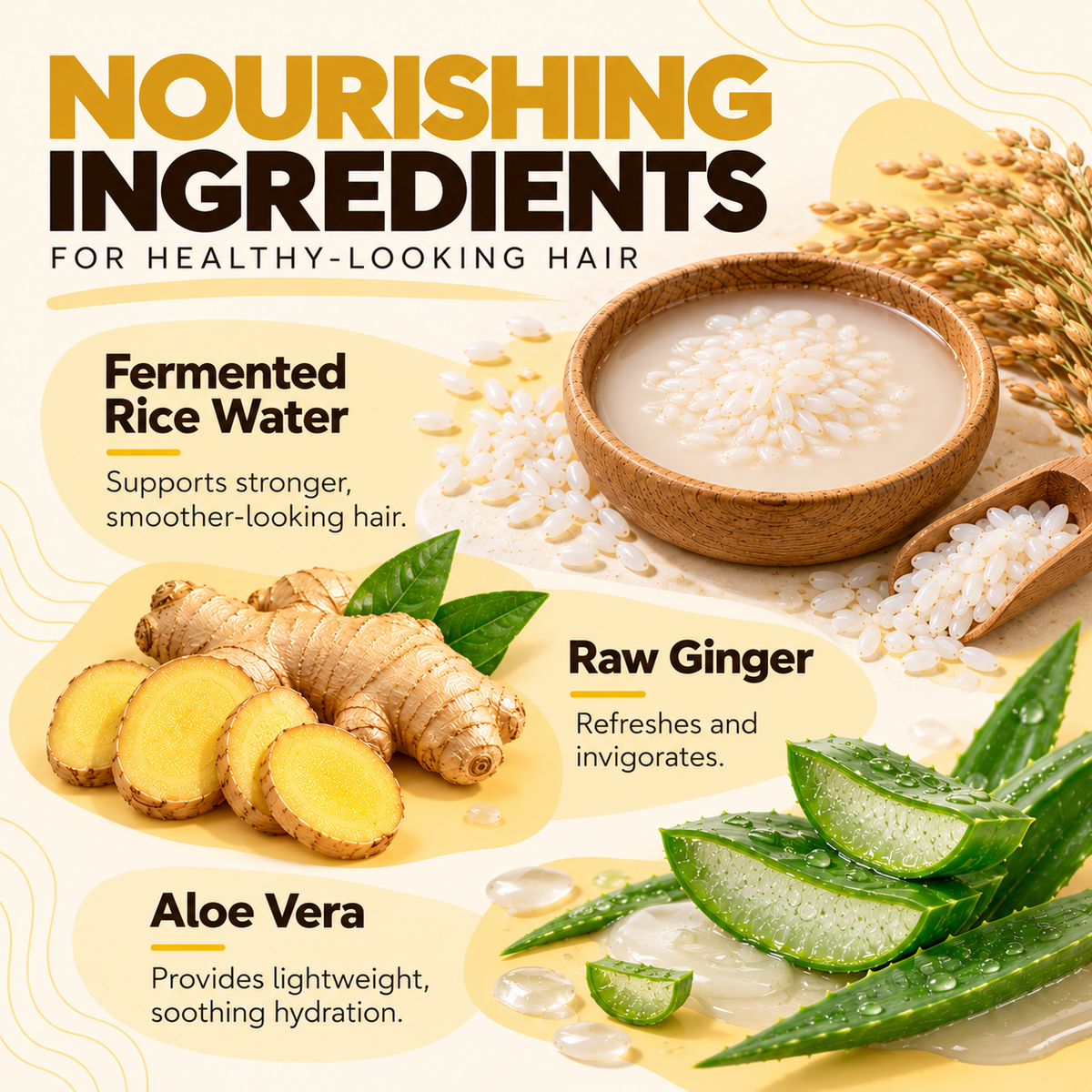 Fermented Rice Water Conditioner with Ginger & Aloe Vera, 8oz