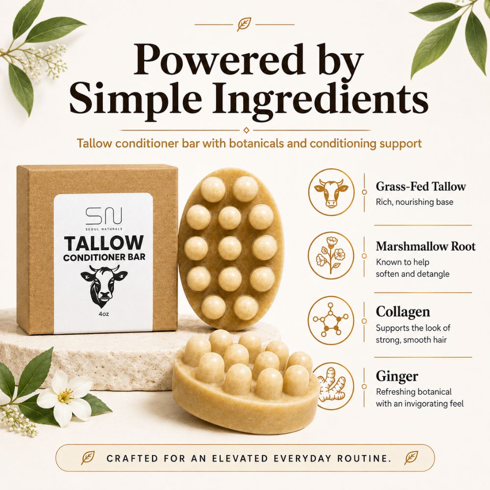 Tallow Conditioner Bar, 100% Natural, K Beauty, 5 oz