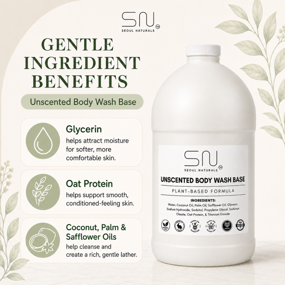 Seoul Naturals Unscented Body Wash Base