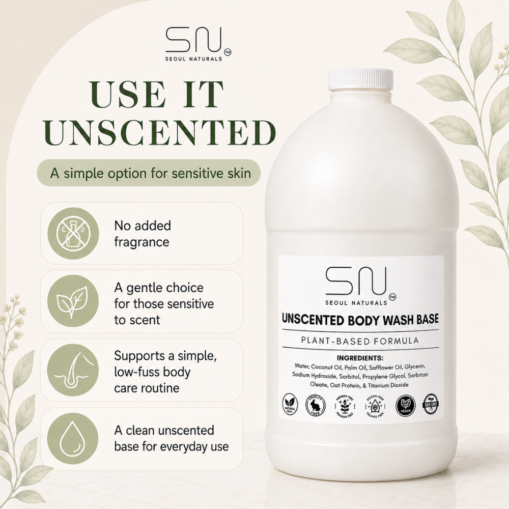 Seoul Naturals Unscented Body Wash Base