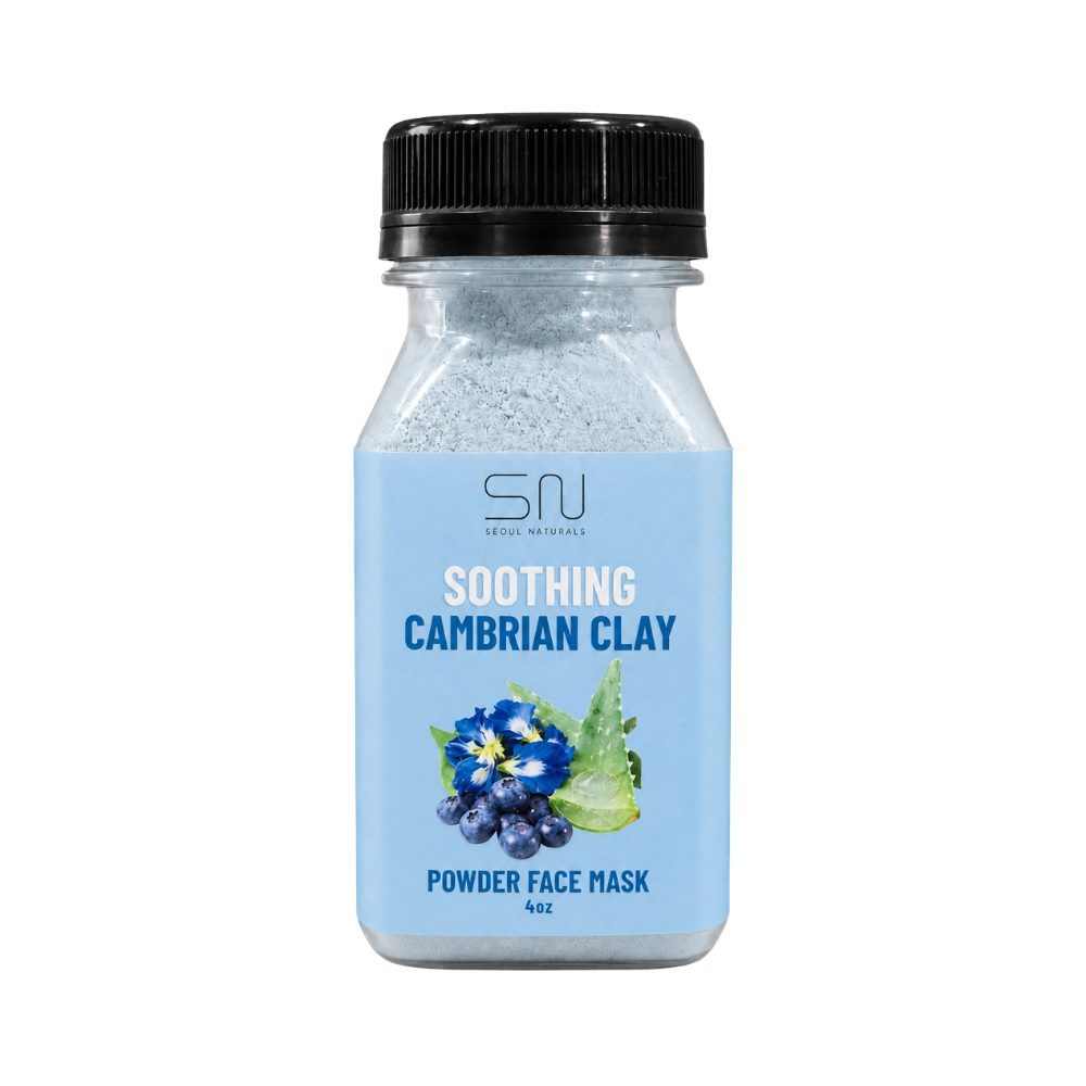 Seoul Naturals Cambrian Clay Face Mask Powder, 100% Natural Ingredients, k beauty, 4fl oz