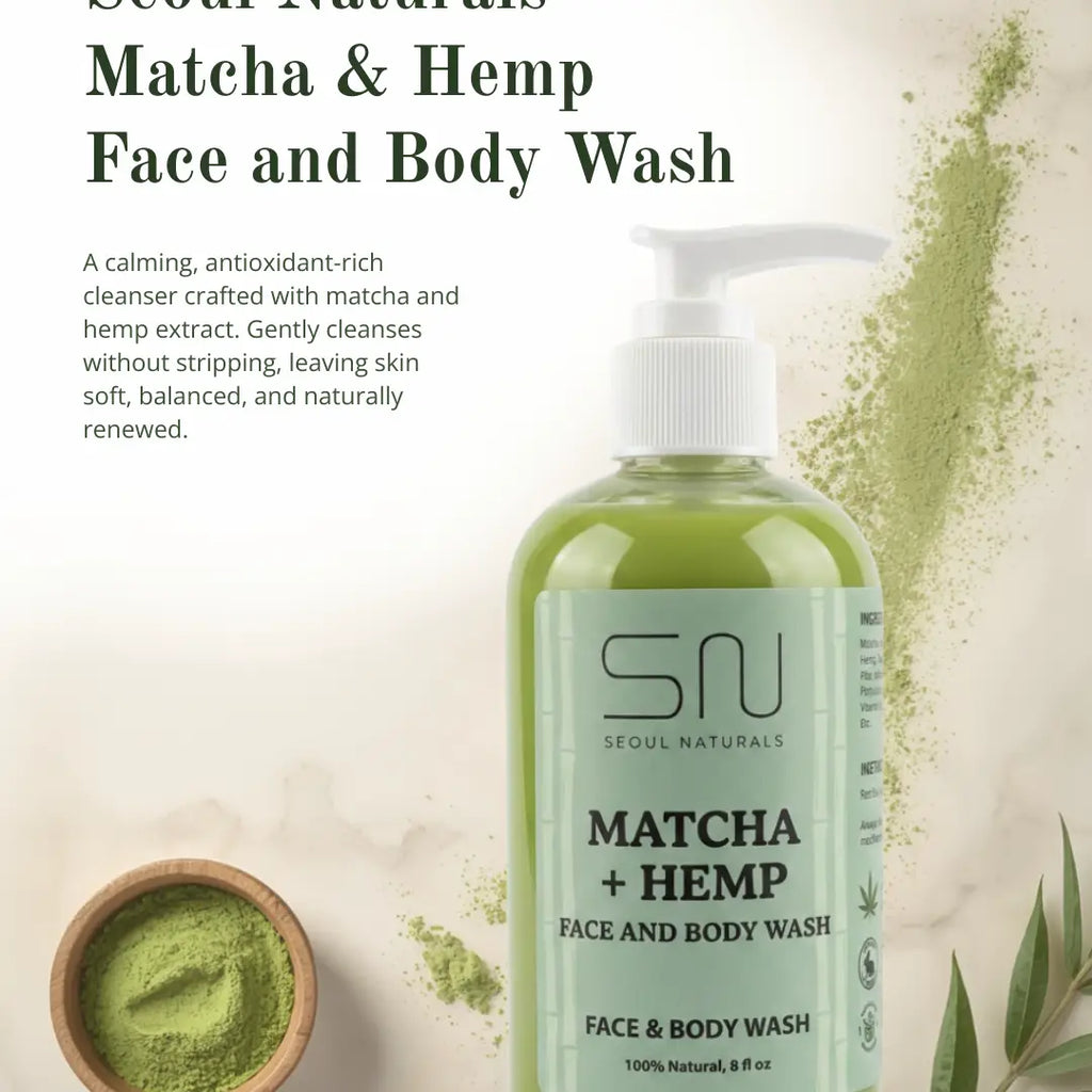 Matcha Hemp Face & Body Wash