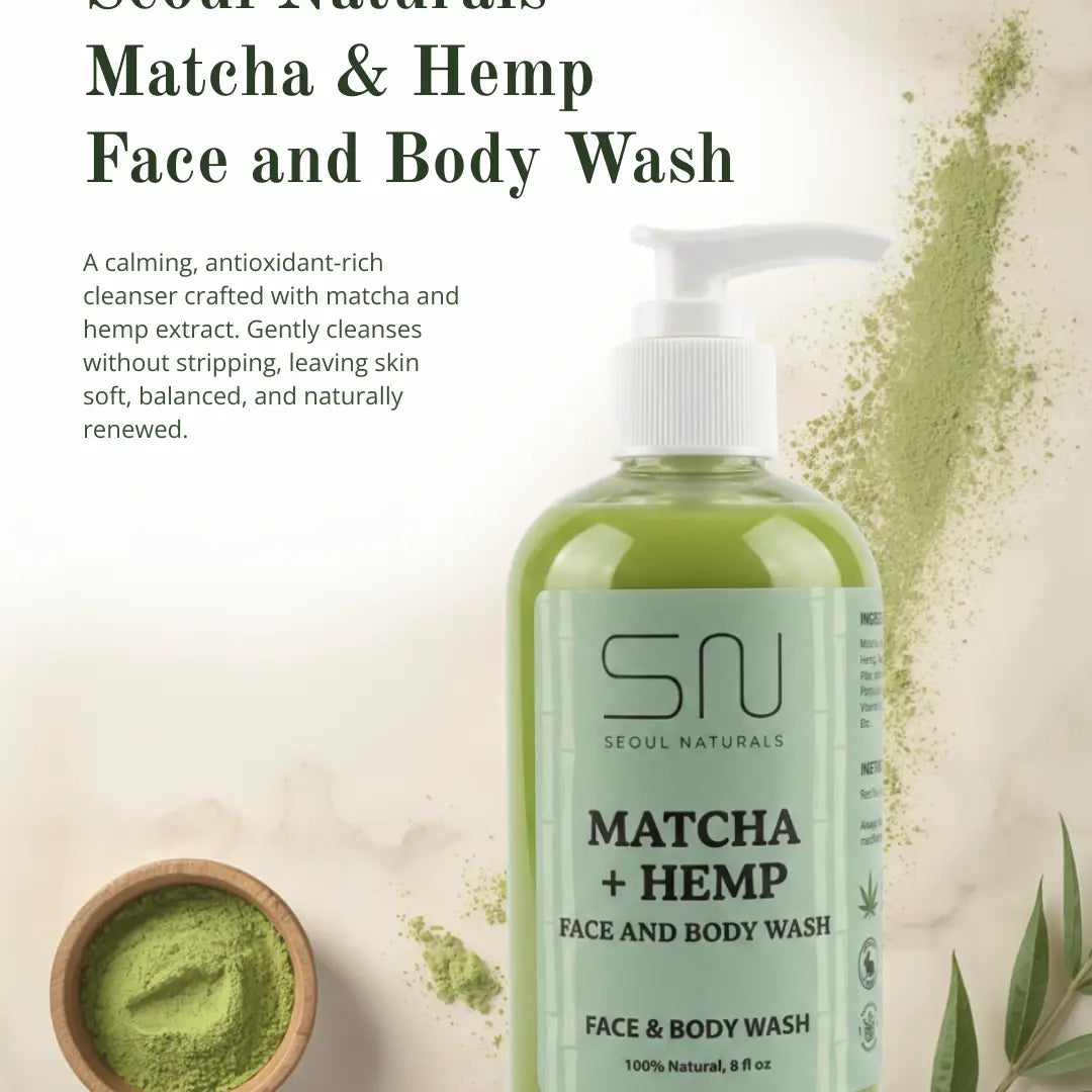 Matcha Hemp Face & Body Wash