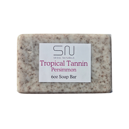 Seoul Naturals Tropical Tannin Persimmon Soap Bar, Piña Colada Scented, Nonenal Odor Neutralizer, k beauty, 6 oz