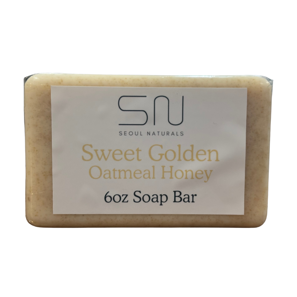 Seoul Naturals Sweet Golden, Oatmeal Honey Goats Milk Soap, k beauty inspired, 6oz