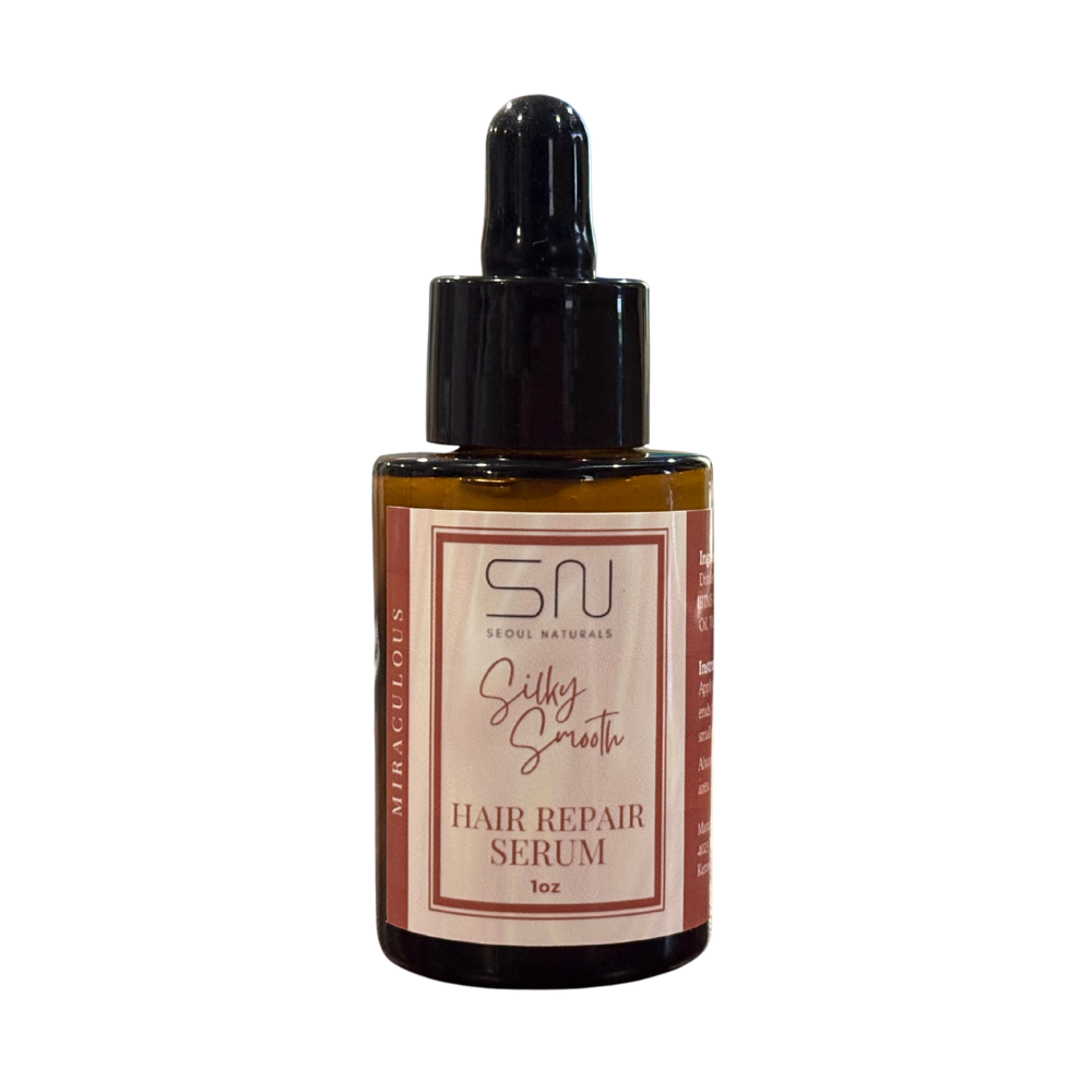 Silky Smooth Hair Repair Serum with Batana Oil, Squalane, and Panthenol, 1 oz