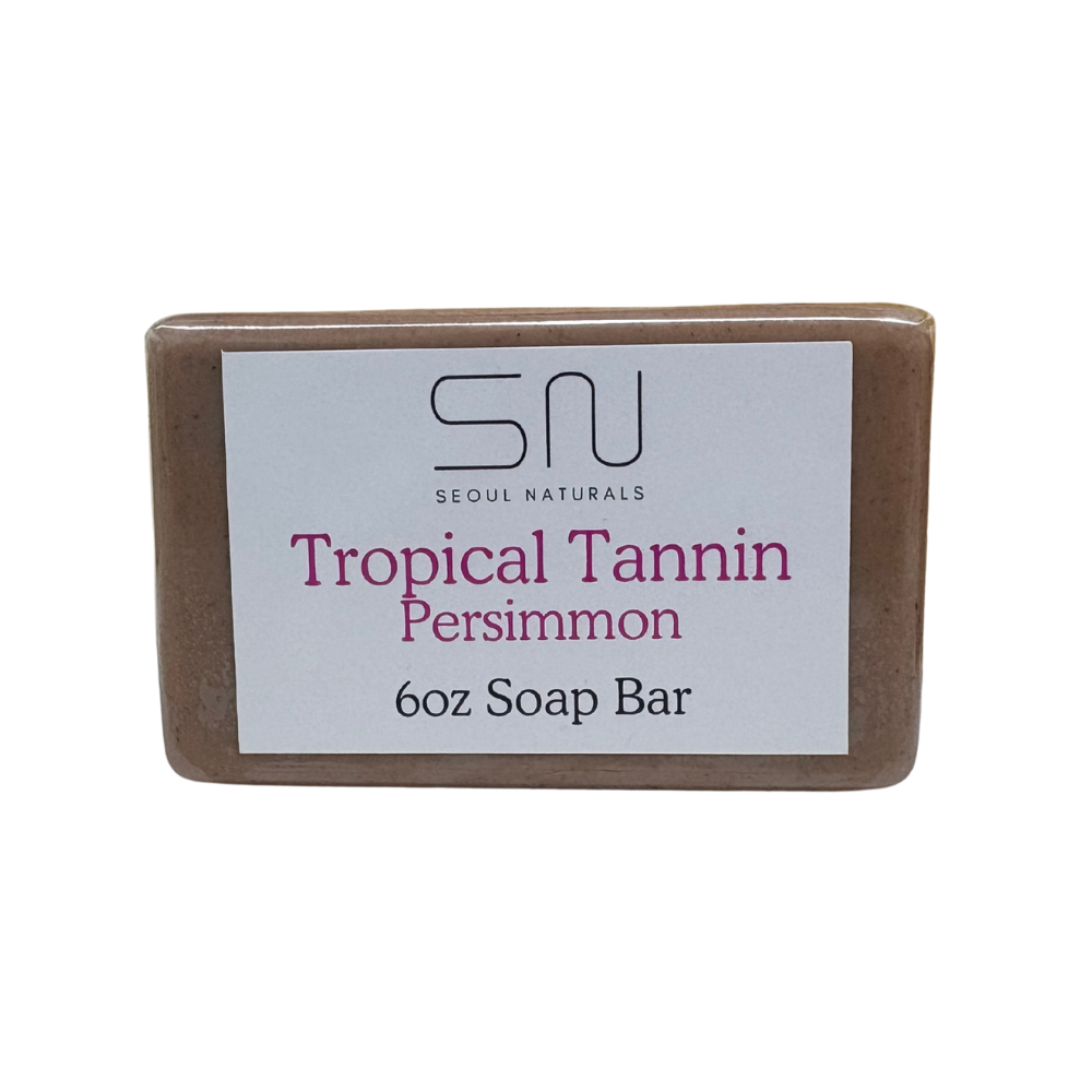 Seoul Naturals Tropical Tannin Persimmon Soap Bar, Piña Colada Scented, Nonenal Odor Neutralizer, k beauty, 6 oz