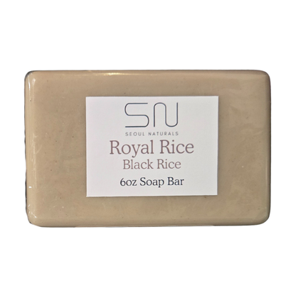 Seoul Naturals Royal Rice Soap with Black Rice, Rice Bran Oil, & Grapefruit Essential Oil, k beauty, 6 oz