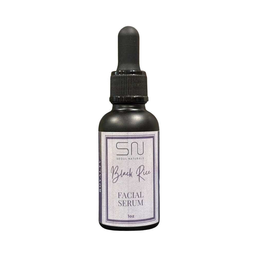 Seoul Naturals Royalty Black Rice Serum, Exfoliating Facial Serum, K Beauty, 1 oz