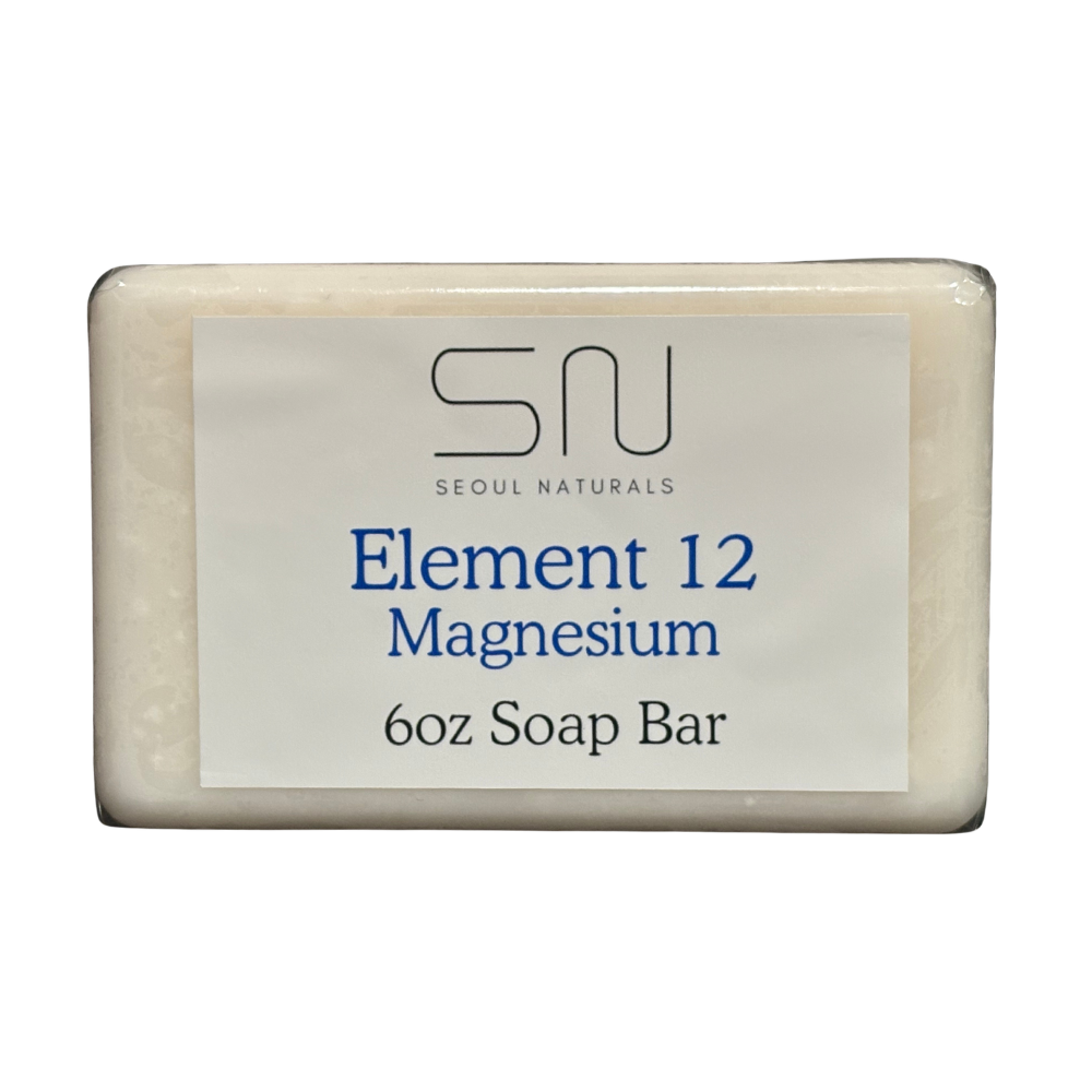 Seoul Naturals Element 12 Magnesium Soap with Lavender and Chamomile, k beauty, 6 oz