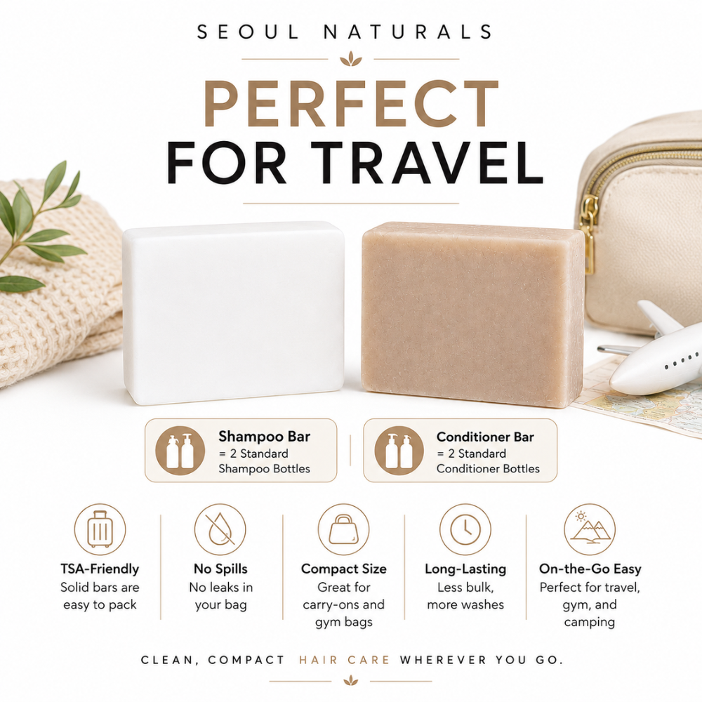 Seoul Naturals Rice Shampoo and Conditioner Set, Solid Shampoo & Conditioner Bar, Wooden Soap Saver Included Active Listed on May 28, 2026