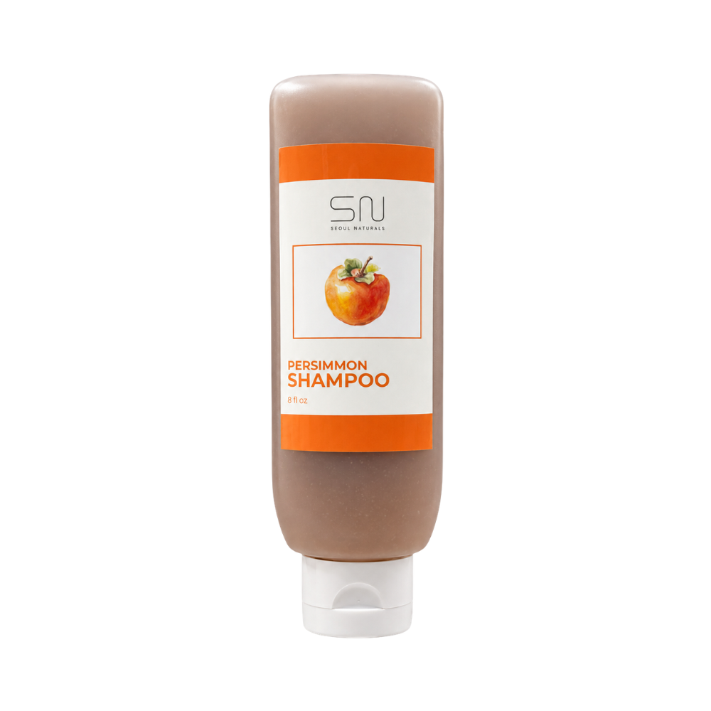 Seoul Naturals Persimmon Shampoo, Deodorizing and Nonenal Odor Eliminating, All Natural Ingredients, k beauty inspired, 8 fl oz