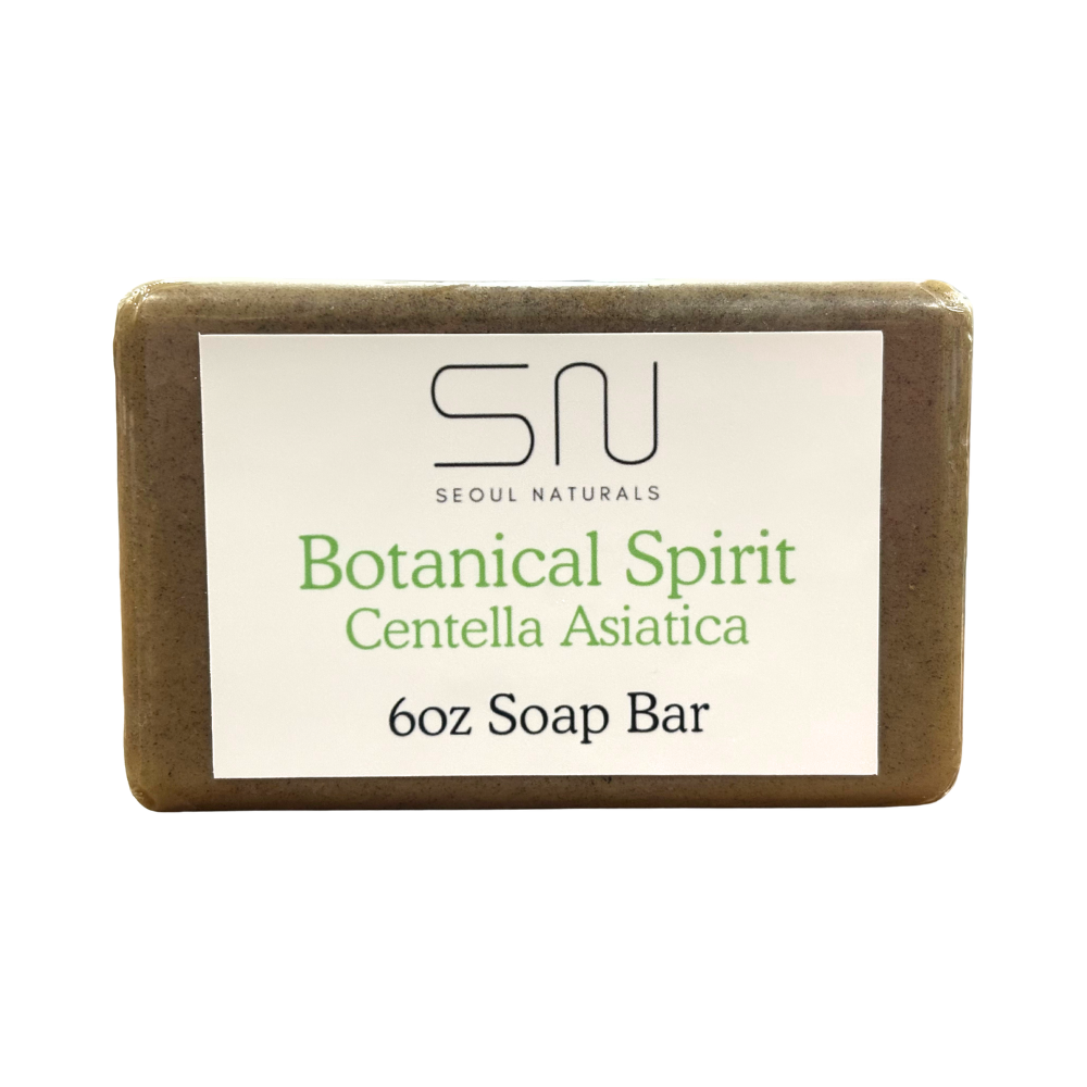Seoul Naturals Botanical Spirit Centella Asiatica & Ginseng Soap, K Beauty, 6 oz