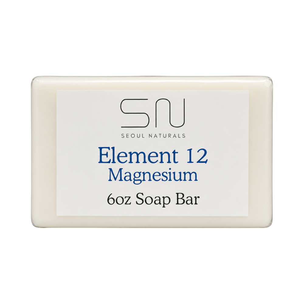 Seoul Naturals Element 12 Magnesium Soap with Lavender and Chamomile, k beauty, 6 oz