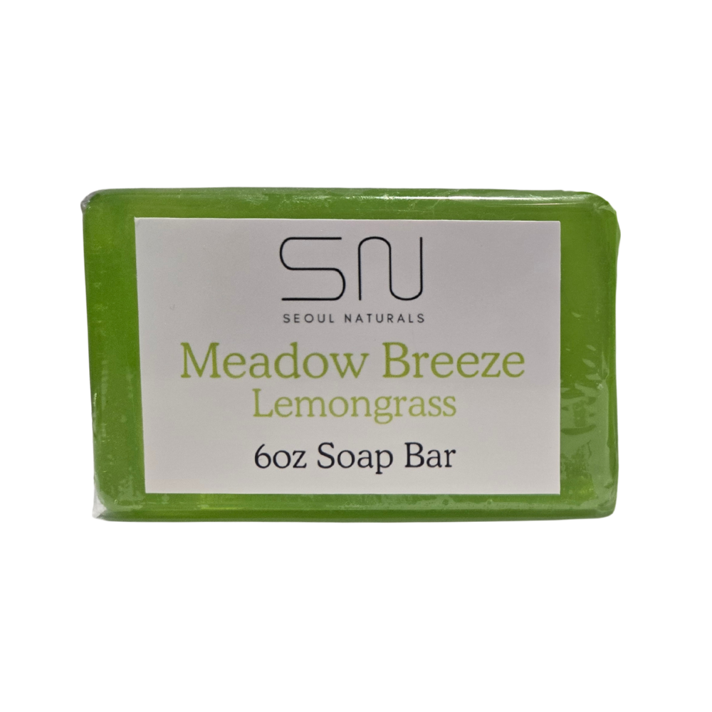 Seoul Naturals Meadow Breeze Lemongrass Glycerin Moisturizing Soap, k beauty, 6 oz