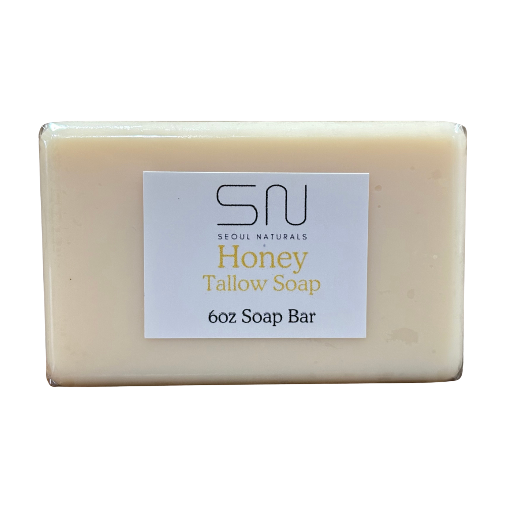 Seoul Naturals Manuka Honey Tallow Soap for Skin Cleansing, Handmade, Nourishing and Hydrating, k beauty, 6 oz