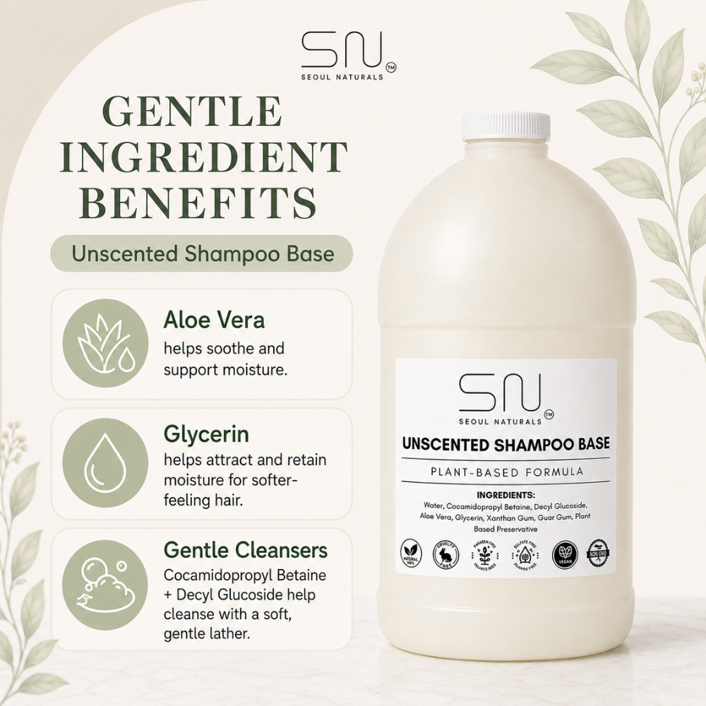 Seoul Naturals Unscented Shampoo Base
