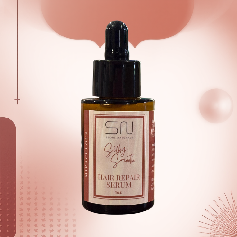 Silky Smooth Hair Repair Serum with Batana Oil, Squalane, and Panthenol, 1 oz