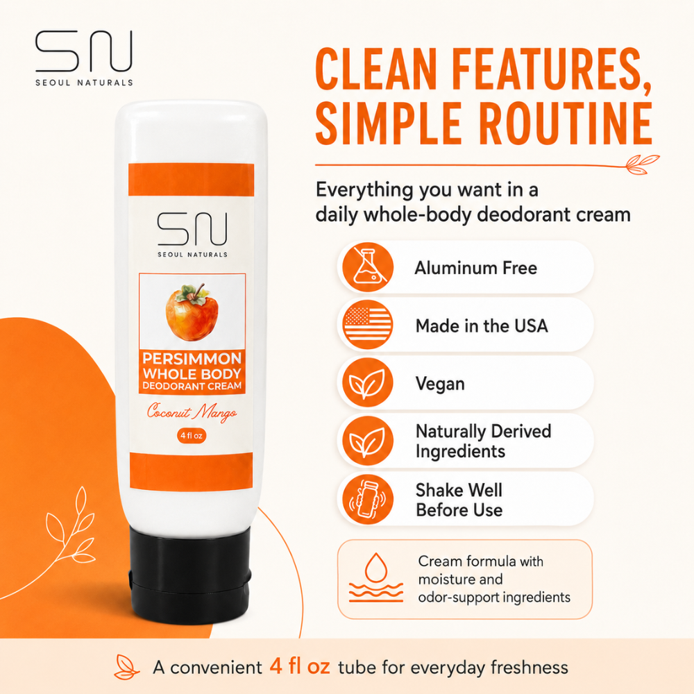 Persimmon Whole Body Deodorant Cream, 4fl oz