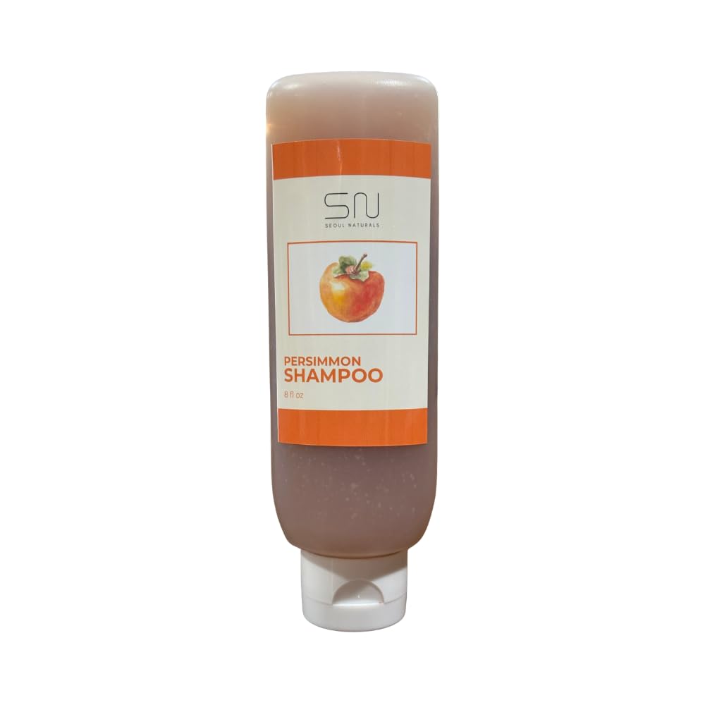 Seoul Naturals Persimmon Shampoo, Deodorizing and Nonenal Odor Eliminating, All Natural Ingredients, k beauty inspired, 8 fl oz
