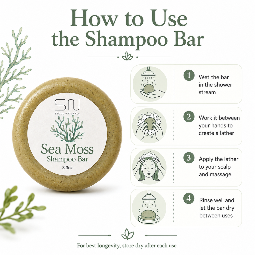 Limited Edition Sea Moss Shampoo & Conditioner Bar Set