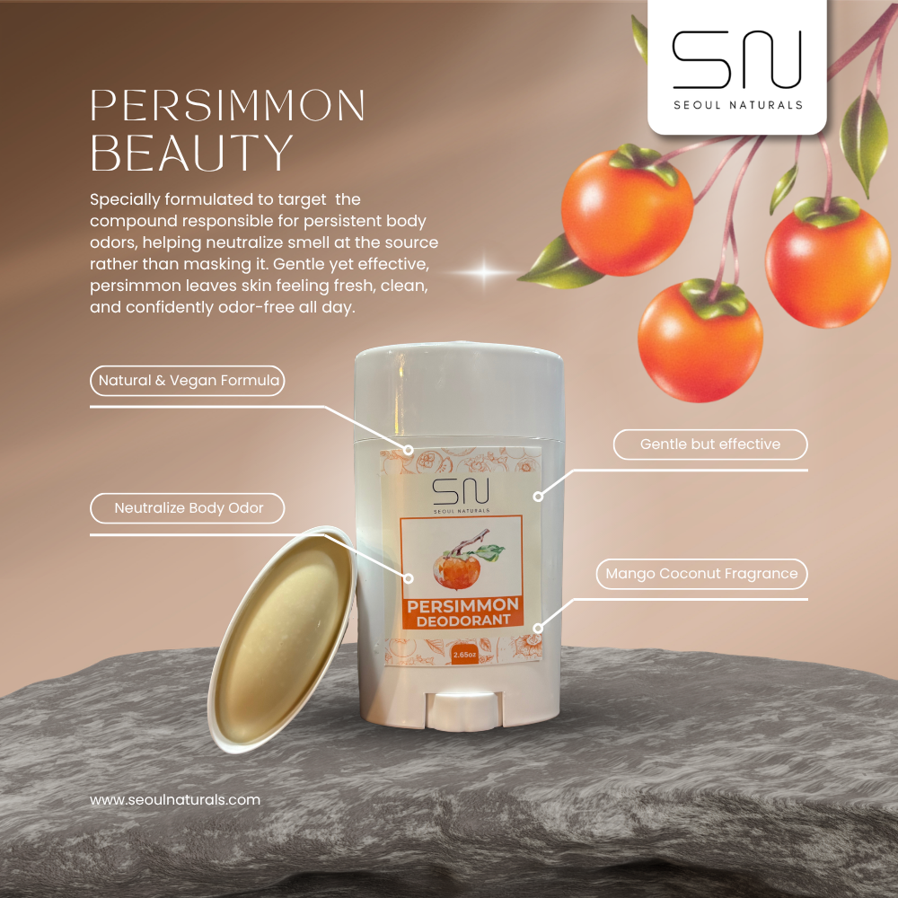Seoul Naturals Persimmon Deodorant, k beauty, 2.65 oz