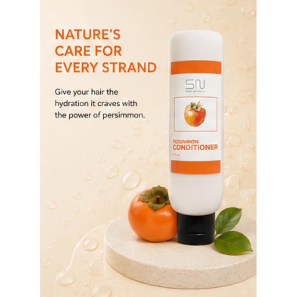 Seoul Naturals Persimmon Conditioner, Deodorizing and Nonenal Odor Eliminating, Deeply Nourishing, k beauty inspired, 8 fl oz
