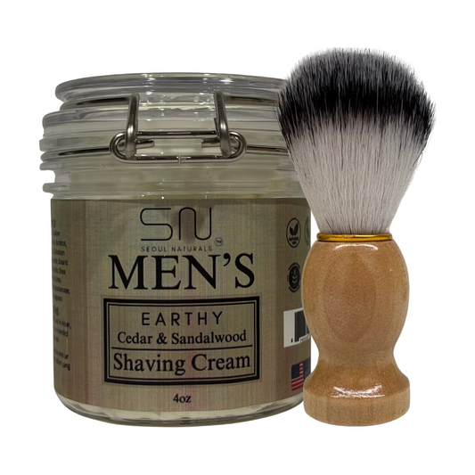 Shaving Cream with Barber Brush, K Beauty, 4 oz