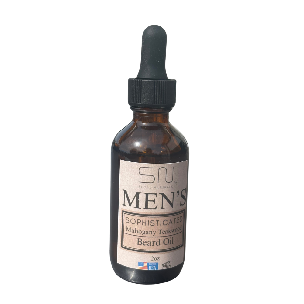Seoul Naturals Men's Beard Oil, K Beauty, 2 oz