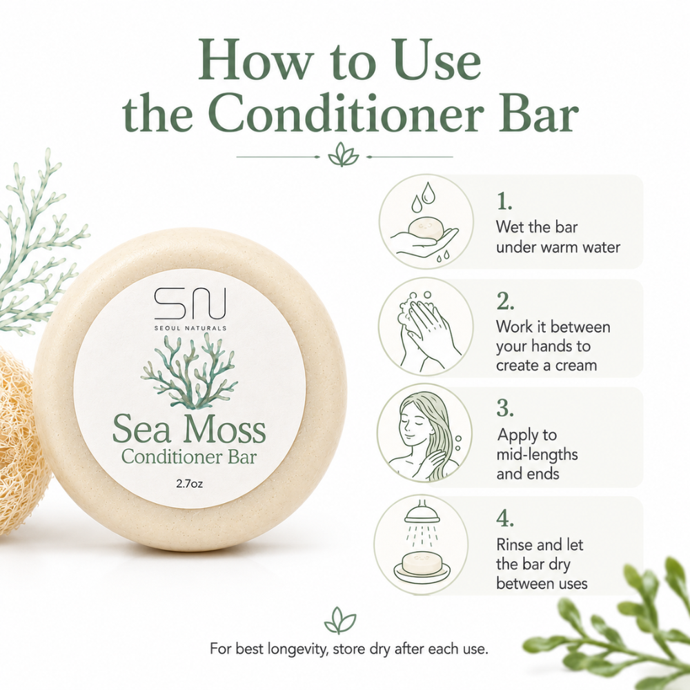 Limited Edition Sea Moss Shampoo & Conditioner Bar Set