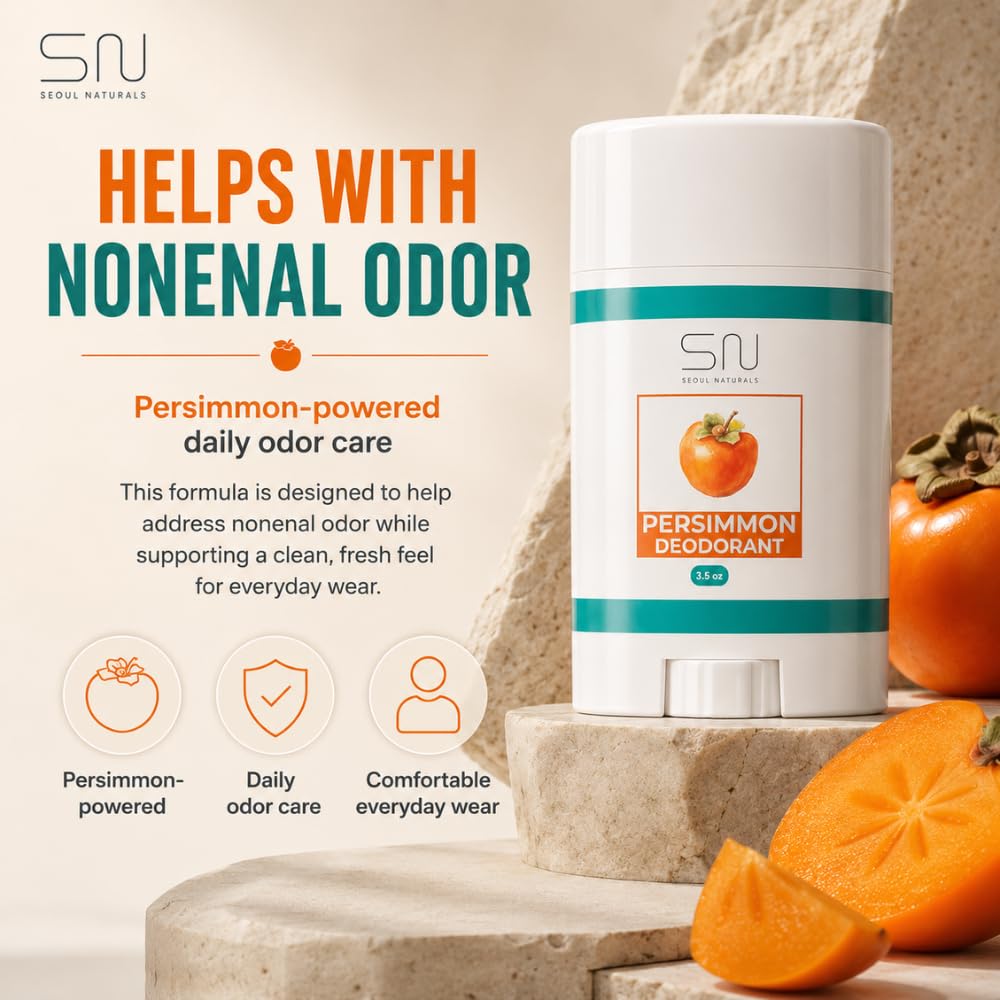 Seoul Naturals Persimmon Deodorant, k beauty, 2.65 oz