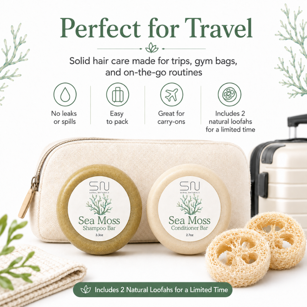 Limited Edition Sea Moss Shampoo & Conditioner Bar Set