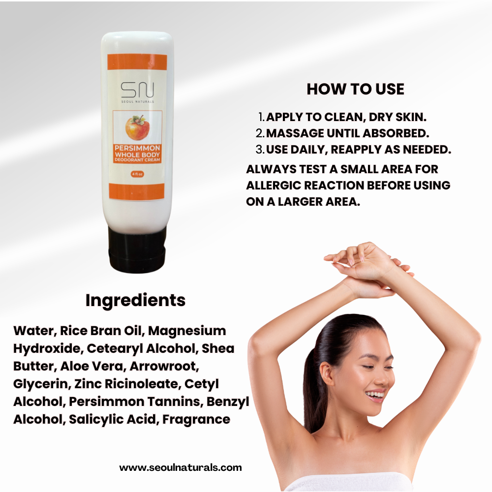 Persimmon Whole Body Deodorant Cream, 4fl oz