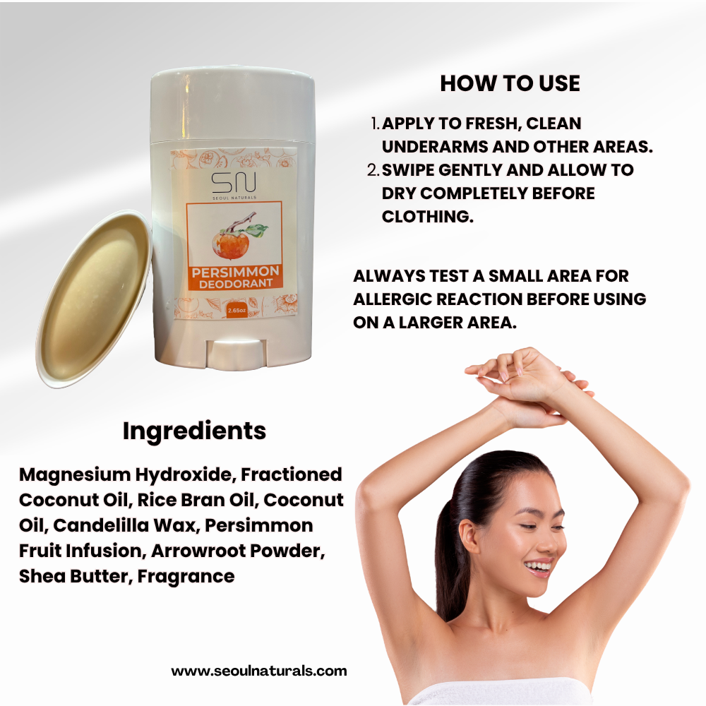 Seoul Naturals Persimmon Deodorant, k beauty, 2.65 oz