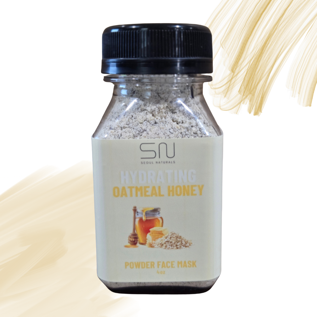 Seoul Naturals Oatmeal Honey Face Mask Powder, 100% Natural Ingredients, K Beauty, 4fl oz