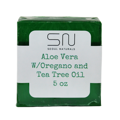 Aloe Vera with Oregano and Tea Tree Oil Soap, K Beauty, 5 oz