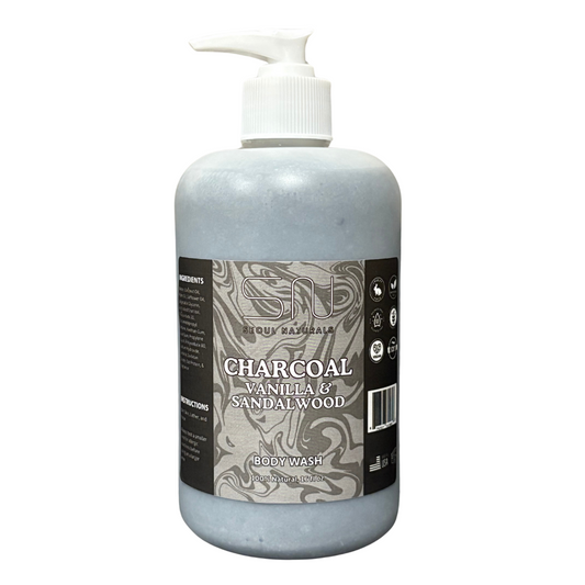 Seoul Naturals Charcoal Body Wash, 100% Natural Ingredients, K Beauty, 16fl oz