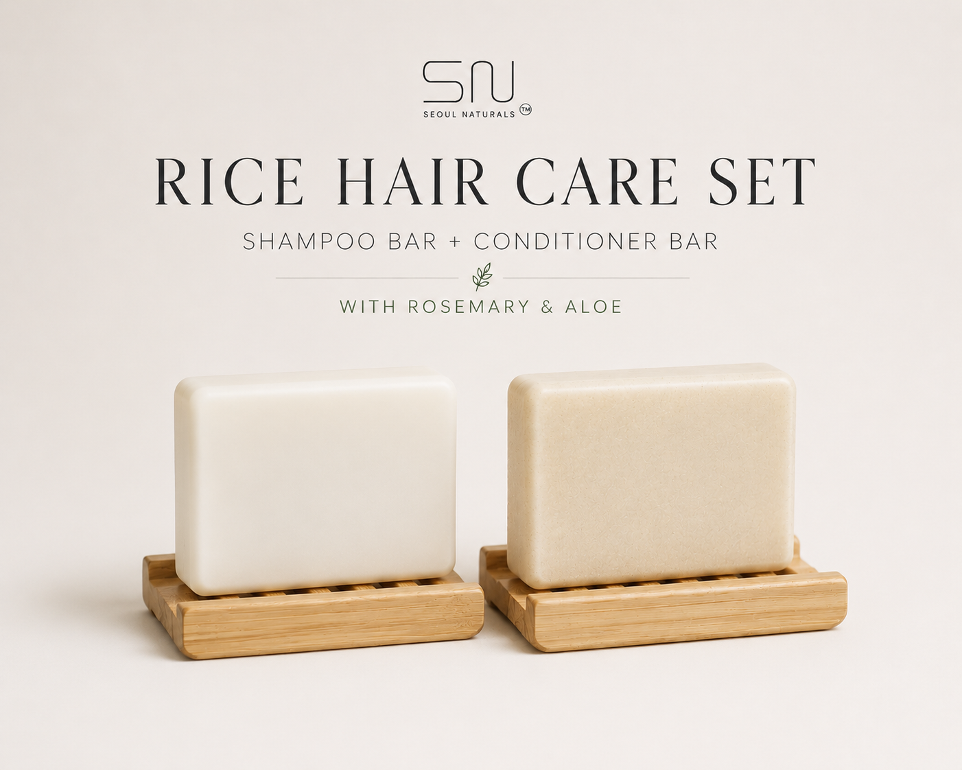 Seoul Naturals Rice Shampoo and Conditioner Set, Solid Shampoo & Conditioner Bar, Wooden Soap Saver Included Active Listed on May 28, 2026