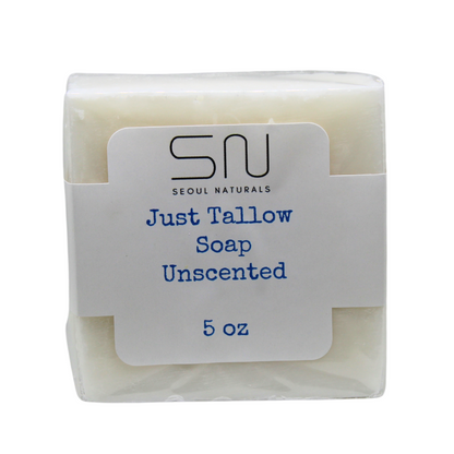 Just Tallow Unscented Soap, K Beauty, 5oz