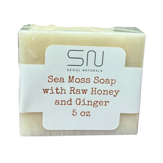 Sea Moss Soap with Raw Honey and Ginger, K Beauty, 5oz