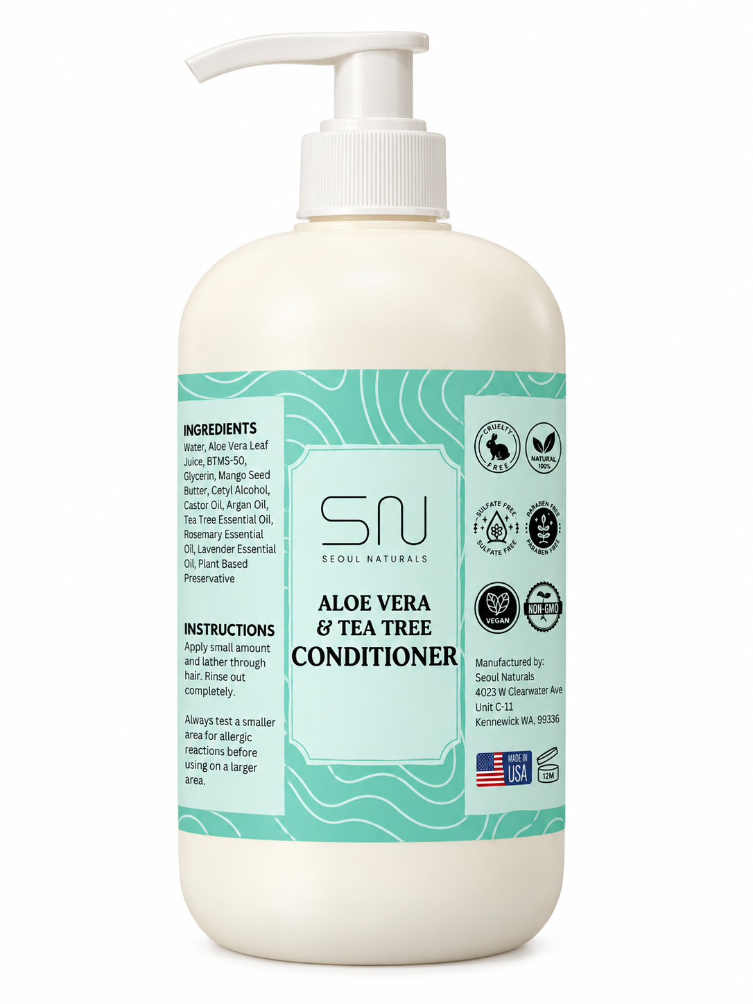 Aloe Vera & Tea Tree Conditioner, 8oz