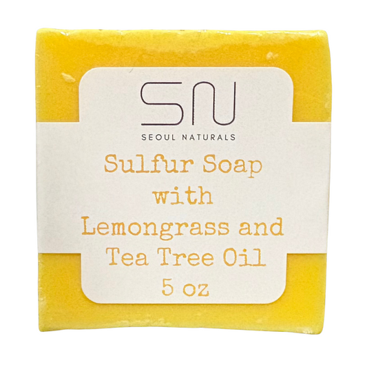 Sulfur Soap with Lemongrass and Tea Tree, K Beauty, 5oz