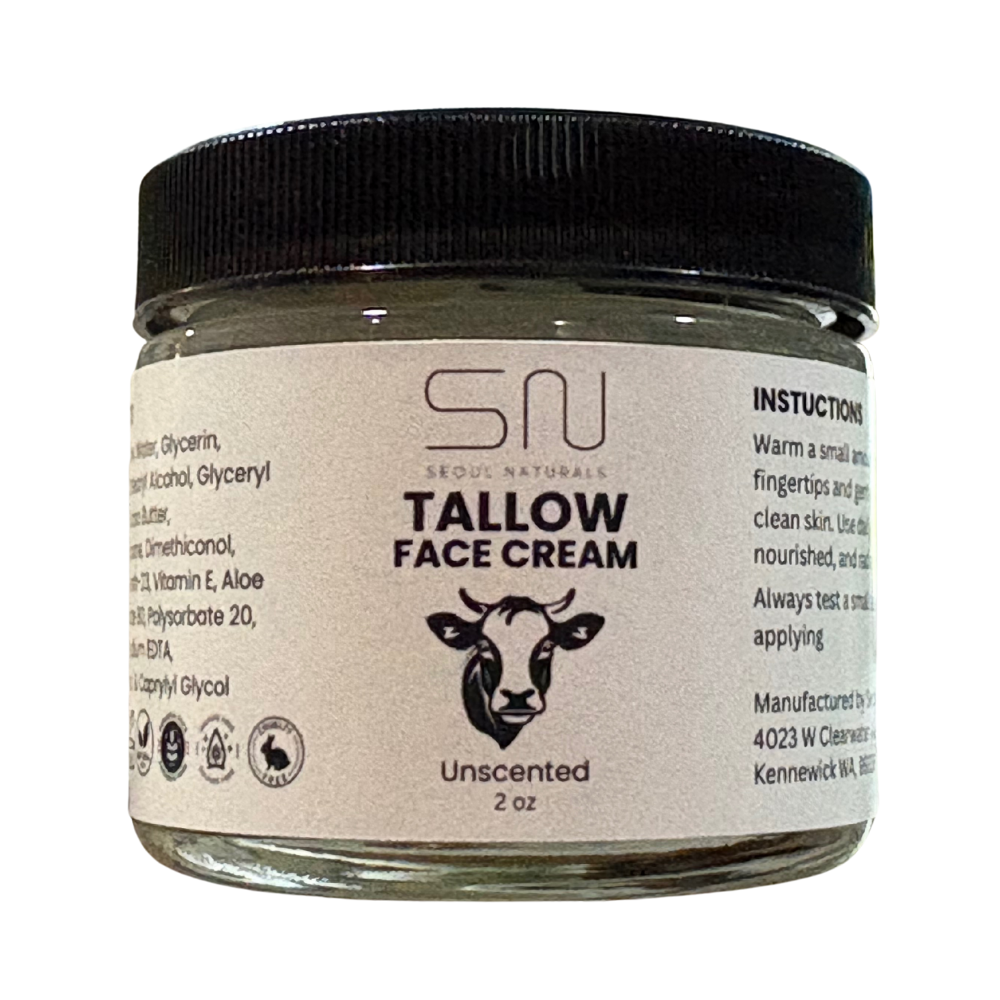 Tallow Cream, K Beauty, Unscented, 2 fl oz